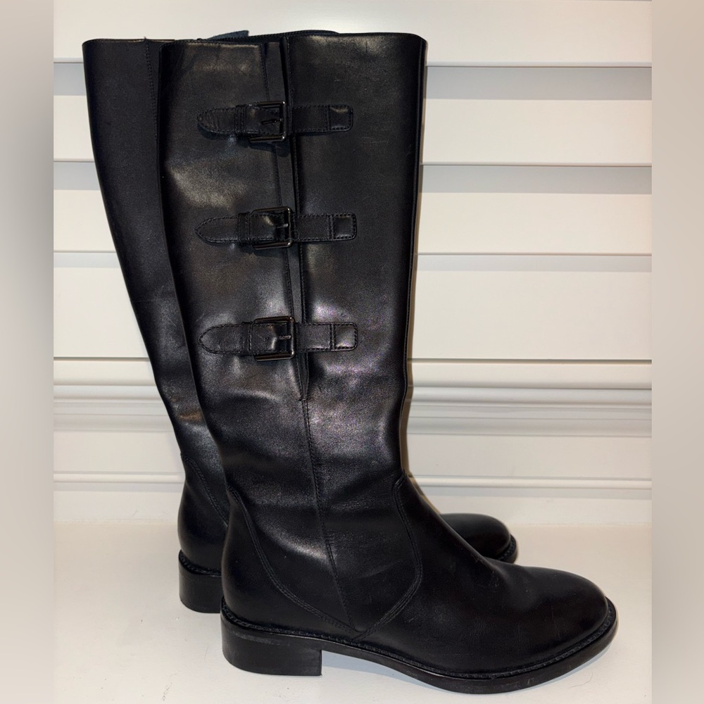 ECCO Black Leather Knee High Riding Boots – EU 41 / US 10